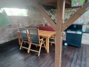 Kuchyň nebo kuchyňský kout v ubytování Apartmá U rybníčku