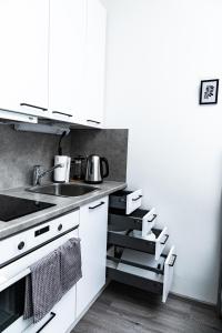 Kuchyň nebo kuchyňský kout v ubytování Cozy Corner Helsinki