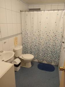 Koupelna v ubytování Cabañas La Leona
