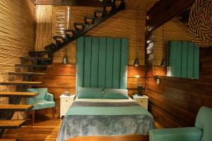 Posezení v ubytování LA QUEBRADA ECO LODGE Hotel Boutique
