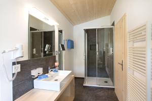 Koupelna v ubytování Boutique-Hotel Vincenz