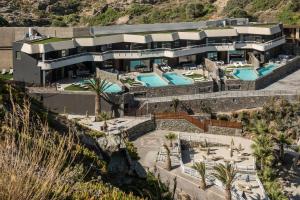 an aerial view of a resort with swimming pools at Made By The Sea Villa 5 in Lygaria