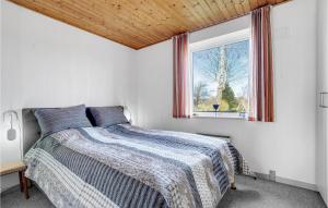 a bedroom with a bed and a window at 3 Bedroom Cozy Home In Aabenraa in Aabenraa +11 photos