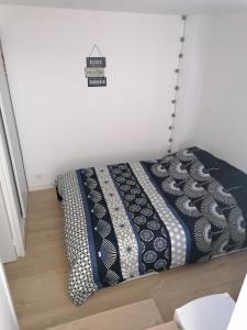 Postel nebo postele na pokoji v ubytování Duplex au coeur des Pyrénées