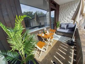 Posezení v ubytování Apartment Auszeit Strobl