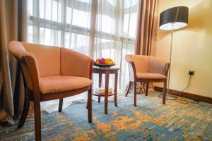 Χώρος καθιστικού στο Emaar Elite Hotel