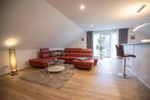 Et opholdsområde på Ferienwohnung Peters