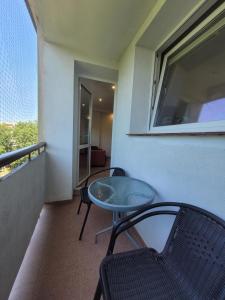 Balkon lub taras w obiekcie Apartament Centrum - Aleja Świętego Jana Pawła II