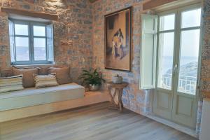Posezení v ubytování Akrolithi Guesthouse