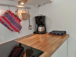 Kuchyň nebo kuchyňský kout v ubytování Ferienwohnung Hirtenbichel