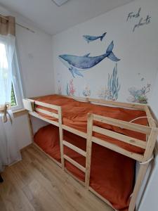 Postel nebo postele na pokoji v ubytování Ferienhaus am Edersee-scheid