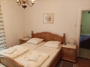 Postel nebo postele na pokoji v ubytování Privatzimmer Deutz