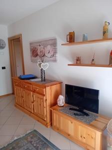 TV a/nebo společenská místnost v ubytování Andalo, Residence al Girasole FamPedron