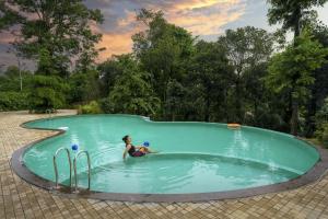 Crystal Kuruva Nature Resort & Spa内部或周边的泳池