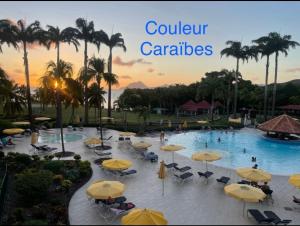 Sundlaugin á Couleur Caraïbes-Ti rêve appartement vue mer pierre&vacances eða í nágrenninu