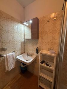 Koupelna v ubytování Hotel Miravalle