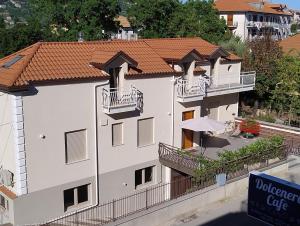 a building with balconies on the side of it at Monti d'aMare in Agerola