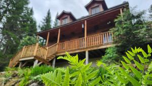 Zahrada ubytování Chalet des Sources SPA Gazebo panoramique