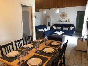 Et opholdsområde på Maison de vacances à Cazaux