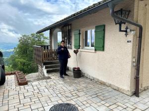 Balkón nebo terasa v ubytování Chalet chez Jules