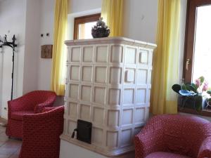 Χώρος καθιστικού στο Hotel Garnì Maffei