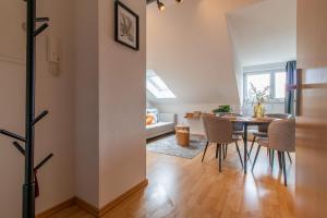 Χώρος καθιστικού στο Apartment Sternenhimmel I Aufzug I Stellplatz I Modern