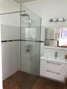 Koupelna v ubytování Villa Pakala au Diamant-jolie villa avec piscine et jardin