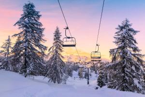 Résidence Ferme D'augustin - Batiment F - Superbe appartement pieds des pistes avec terrasse MAE-6121 v zimě