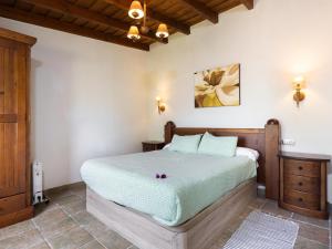 Posteľ alebo postele v izbe v ubytovaní Casa rural con piscina climatizada y jardín en Icod de los Vinos - ES-279-18