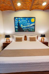 Postel nebo postele na pokoji v ubytování Hotel NG