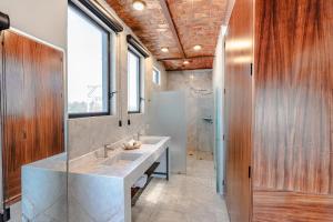 Koupelna v ubytování Hotel NG