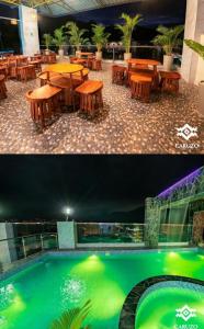 Caruzo Hotel and suites内部或周边的泳池