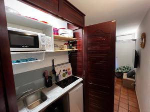 Kuchyň nebo kuchyňský kout v ubytování Ananas Premium - Séjour Détente T2 Vue Mer avec Balcon Privé à Tartane