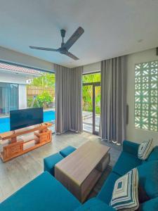 Χώρος καθιστικού στο Seaside An Bang Villas