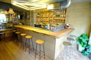 Lounge nebo bar v ubytování Beppu hostel&cafe ourschestra