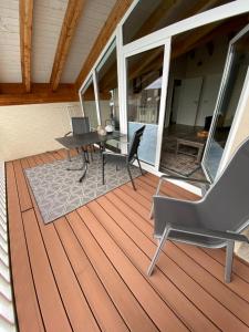 Balkón nebo terasa v ubytování Ferienwohnungen im Hegau