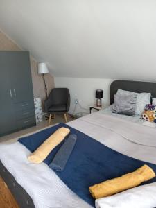Posteľ alebo postele v izbe v ubytovaní Galeria Villa + 37 fotografií