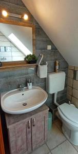 A bathroom at Vitényi Pince Vendégház Még 22 kép