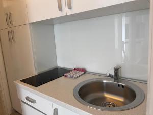 Kuchyň nebo kuchyňský kout v ubytování Rooms & Apartment Mama Mia