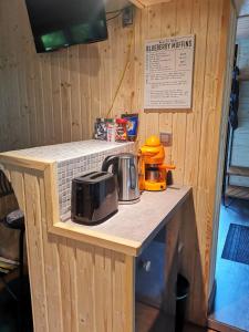 Kuchyň nebo kuchyňský kout v ubytování M5 COOL Station Kecskemét