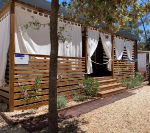 Zahrada ubytování LunaSky Biograd Mobile Home