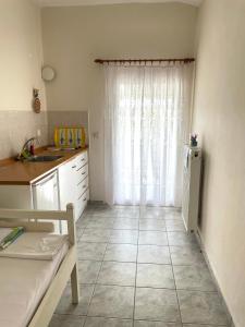Kuchyň nebo kuchyňský kout v ubytování Aktaion Hotel