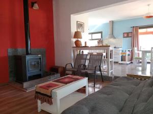 Χώρος καθιστικού στο Casa Villa General Belgrano