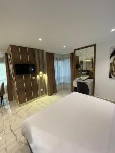 Köök või kööginurk majutusasutuses El Mesaadya Hotel فندق المساعدية