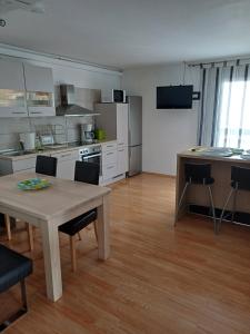 Kuchyň nebo kuchyňský kout v ubytování Haus Piller