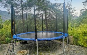 a trampoline in a batting cage at Stunning Home In Hebnes With Kitchen in Hebnes +11 photos