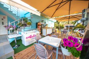 Balkón nebo terasa v ubytování Blu Horizon Hotel Gjipe