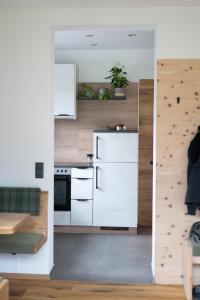 Kuchyň nebo kuchyňský kout v ubytování Rennerhof - Ferienwohnung im Lesachtal + 21 fotografií