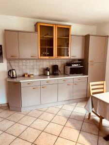 A kitchen or kitchenette at Ciasa Fam Comploi