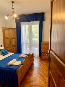 Ένα ή περισσότερα κρεβάτια σε δωμάτιο στο Apartment w/ spacious terrace